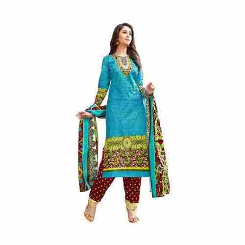 Multi Color Sky Blue Angel Salwar Suit For Casual Wear