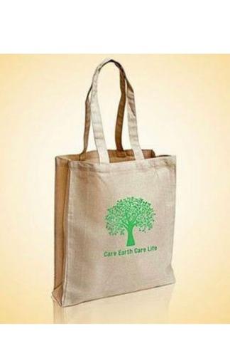 Eco Friendly Printed Jute Carry Bag For Shopping Use