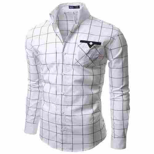 Men Full Sleeves Stripes Cotton Shirt For Casual Wear