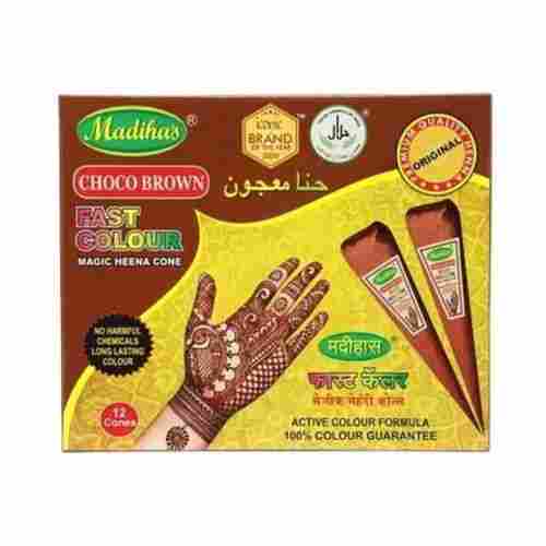 A Grade 100% Pure And Natural Brown Instant Mehndi Cone