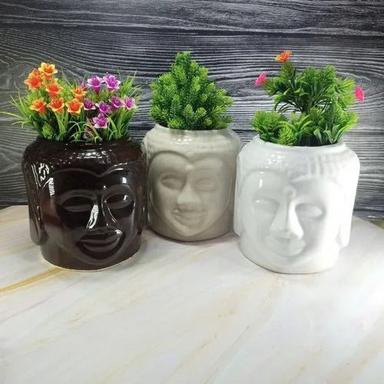 Buddha Ceramic Planter For Home Decoration Use