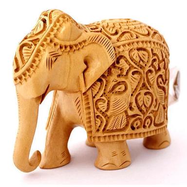Sal Wooden Elephant Statue For Home And Hotel Decoration