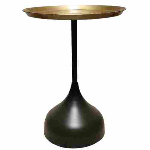 D42 Brass Top and Metal BASE Side Table