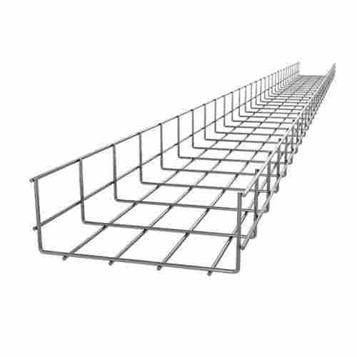 Polished Finish Stainless Steel Rectangular Wire Mesh Cable Tray For Industrial