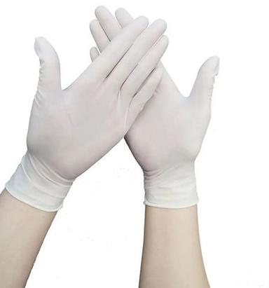 White Polymer Coated Powder Free Latex Examination Glove