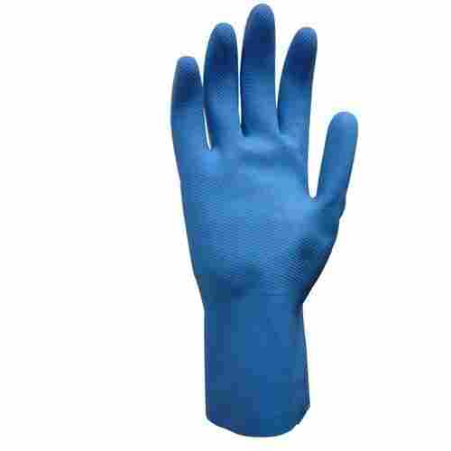 Plain Blue Color Synthetic Exam Glove