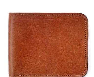 Brown Leather Wallet For Keeping Cash And Coins
