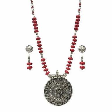 Beautiful Stone Beaded Oxide Necklaces