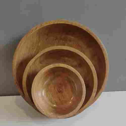 Wooden Bowl For Food Serving Use