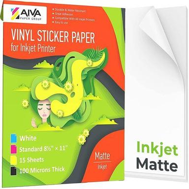 High Gumming Coloured Vinyl Sticker Paper