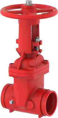 Os &Y Resilient Seated Gate Valve Grooved Ends (Red)