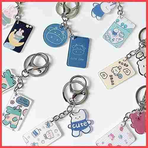 Compact Design Multi-Shape Personalized Keychains