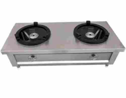 Lightweight Manual Ignition Rust Proof Stainless Steel Two Burner Gas Stove 