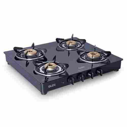 Lightweight Manual Ignition Rust Proof Stainless Steel Four Burner Gas Stove 