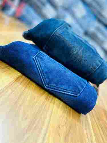 Plain Dyed Washed Customizable Slim Fit Lycra Basic Jeans