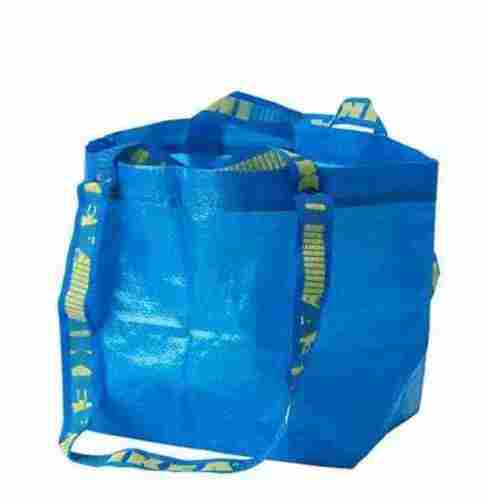 Lightweight Single Compartment Plain Pp Carry Sack Bags With Flexiloop Handle