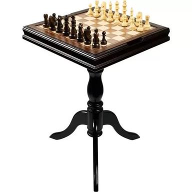 24x24 Inch Wooden Chess Table