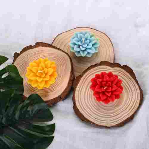 Multi Petal Flower Candle For Home Decoration Use