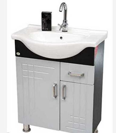 3 Door Floor Mounted Wash Basin Cabinet Core Material: Harwood