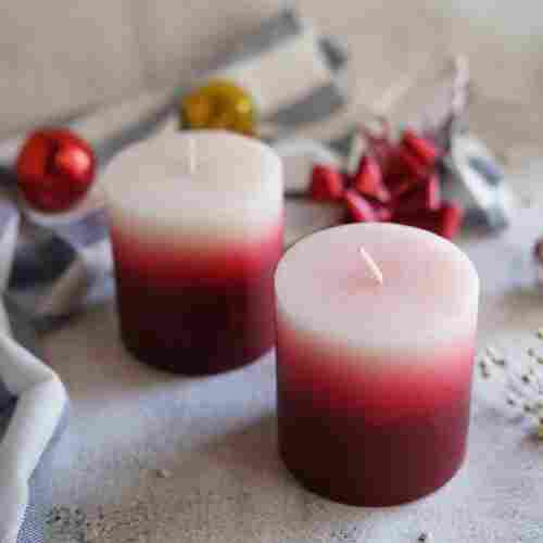 Round Colored Beautiful Handmade Candles