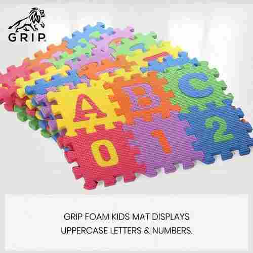 Grip Foam Kids Interlocking Mats With Uppercase Letters And Numbers
