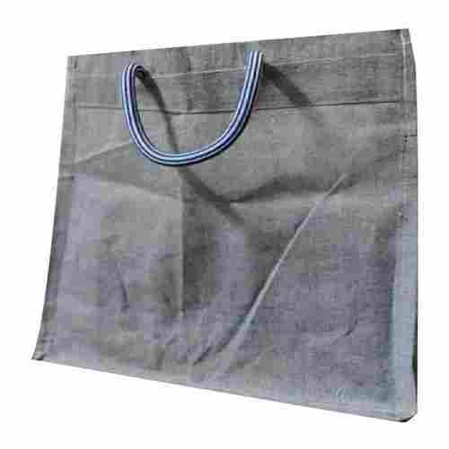 Gray Color Pure Cotton Carry Bag With Handle