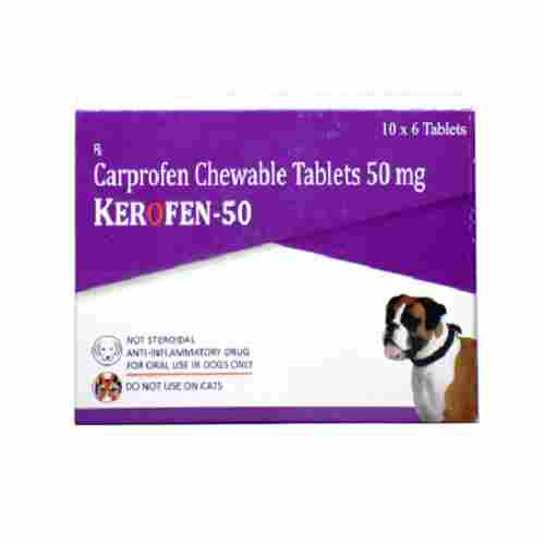 Carprofen 50mg Chewable Tablets for Veterinary