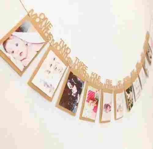 MDF Photo Baby 12 Month Photo Frames