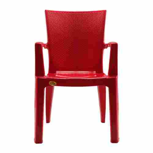 Red Color Standard Size Plastic Restaurant Chairs