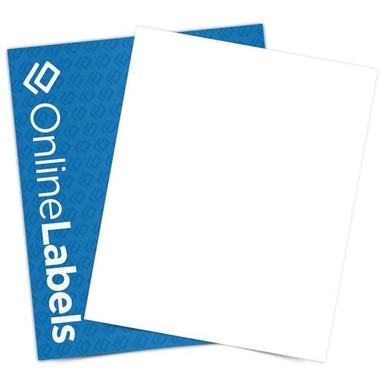 Square Shape White Sticker Plain Paper