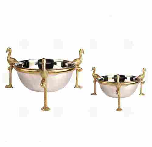 Polished Silver Decorative Bowl Set