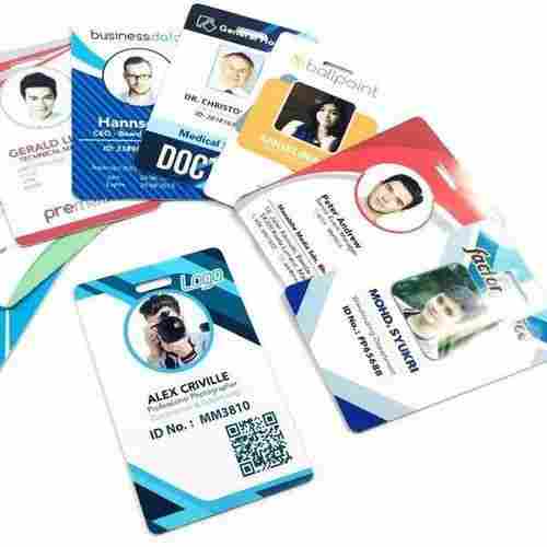 Double Sided Rectangular PVC Printed ID Cards