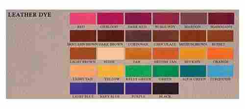 Multi-Colored Leather Dyes For Textile Industry
