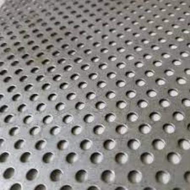White Mild Steel Perforated Sheet