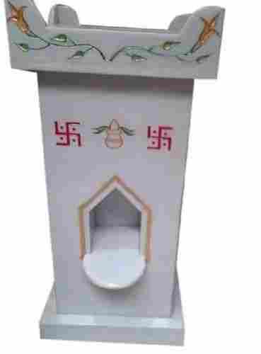 White Worship Marble Tulsi Pot For Home