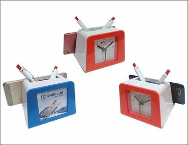 Multiple Corporate Promotional Gift Table Clock With Mobile Stand