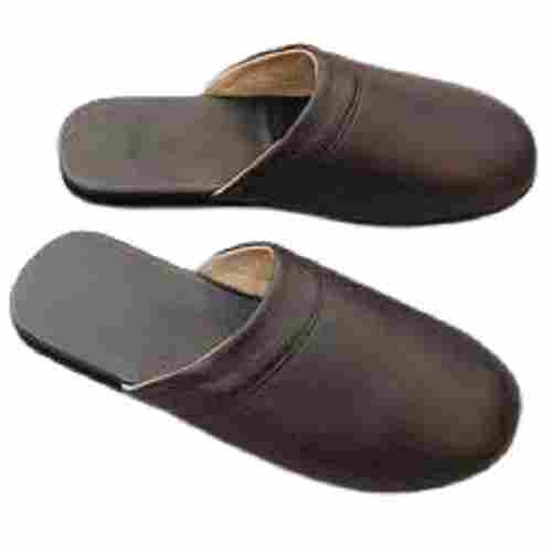 Daily Wear Lightweight Slip Resistant Plain Flip Flop Mens Leather Slippers