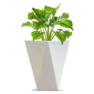 Diamond Cut Fiberglass Planter Pot For Home Decoration Application: Outdoor