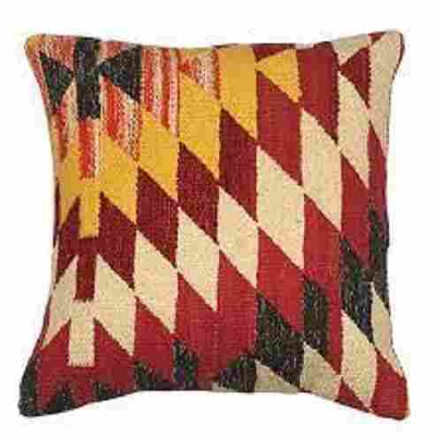 Woven Jacquard Style Printed Kilim Wool Jute Cushion Cover