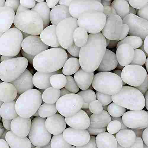 White Pebbles For Outdoor And Indoor Decoration Use