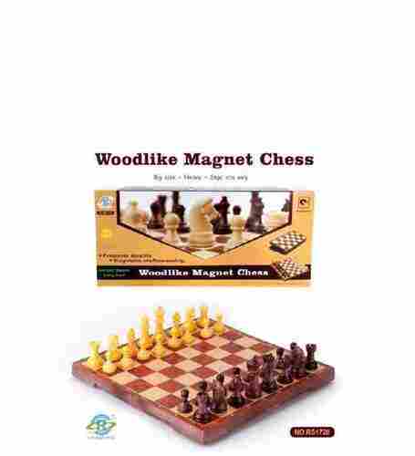 Woodlike Magnet Chess Board For Kids And Adults