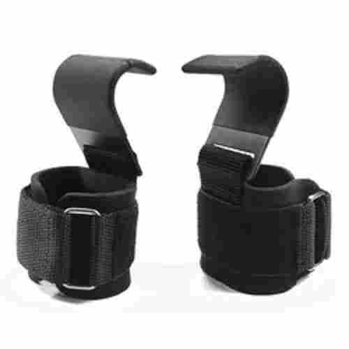 Weight Lifting Hooks Grips with Wrist Wraps and Straps