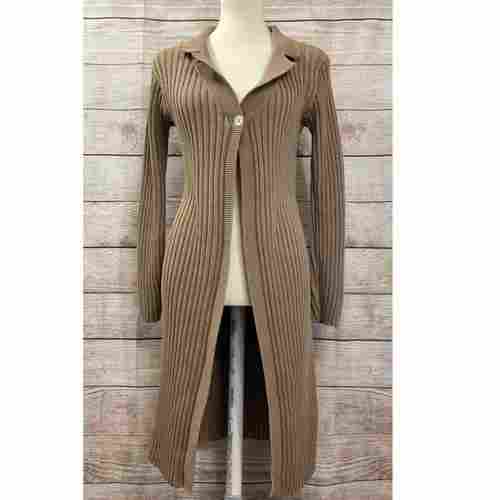 Ladies Long Length Cardigan For Casual Wear
