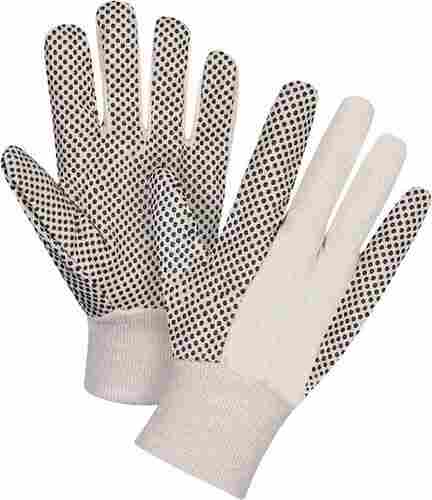 Full Fingered Canvas Glove For Industrial Use