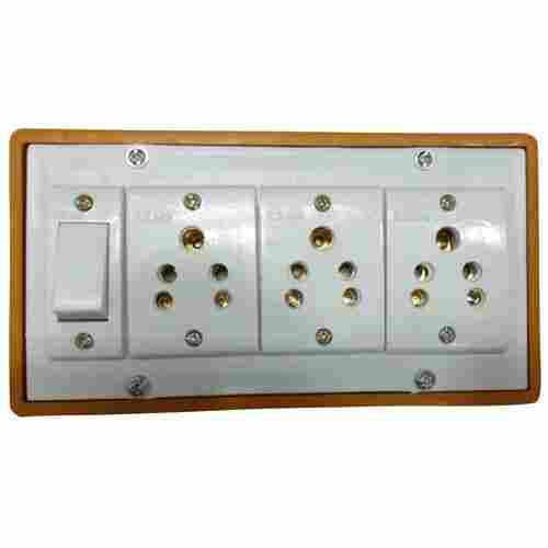 Simple Design Durable White Plastics Electrical Switch Board