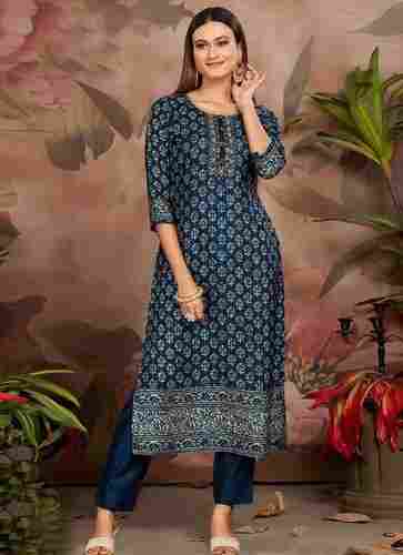Comfortable And Washable Party Wear Ladies Printed Kurtis
