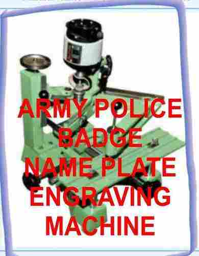 Manual Army Police Nameplate Engraving Machine