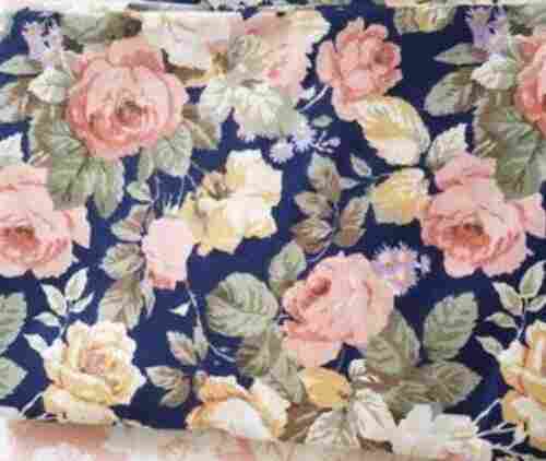 Rose Floral Cotton Fabric For Clothing Use