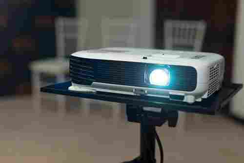 Wall Mounted White LCD Screen Projector