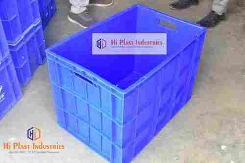 Blue Color And Rectangular Plastic Crate